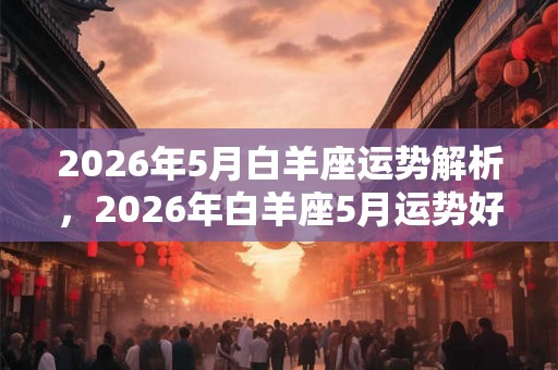 2026年5月白羊座运势解析，2026年白羊座5月运势好不好？