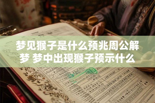 梦见猴子是什么预兆周公解梦 梦中出现猴子预示什么