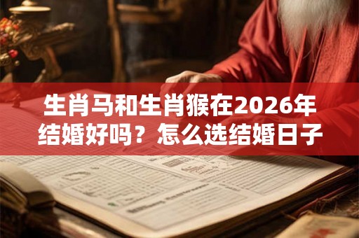 生肖马和生肖猴在2026年结婚好吗？怎么选结婚日子？