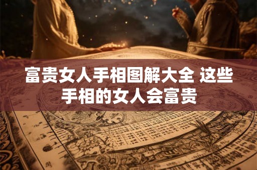 富贵女人手相图解大全 这些手相的女人会富贵