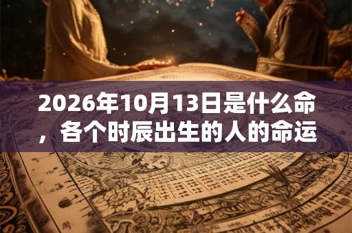 2026年10月13日是什么命,各个时辰出生的人的命运 2026年10月13日是什么命,各个时辰出生的人的命运