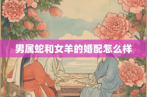 男属蛇和女羊的婚配怎么样 男属蛇和女羊的婚配怎么样