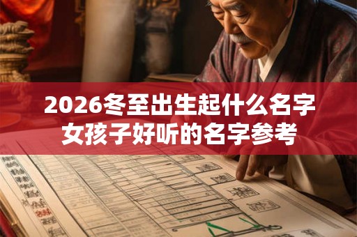 2026冬至出生起什么名字女孩子好听的名字参考
