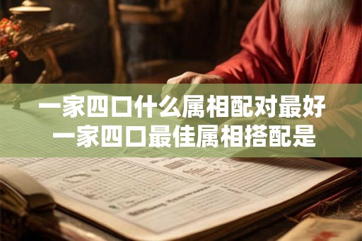 一家四口什么属相配对最好 一家四口最佳属相搭配是什么