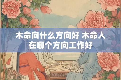 木命向什么方向好 木命人在哪个方向工作好 木命向什么方向好 木命人在哪个方向工作好