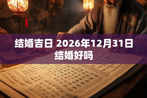 结婚吉日 2026年12月31日结婚好吗