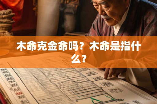 木命克金命吗？木命是指什么？