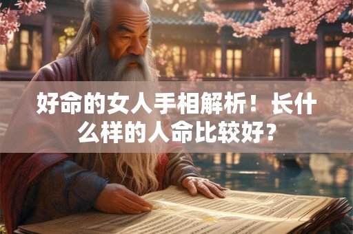 好命的女人手相解析!长什么样的人命比较好? 好命的女人手相解析!长什么样的人命比较好?