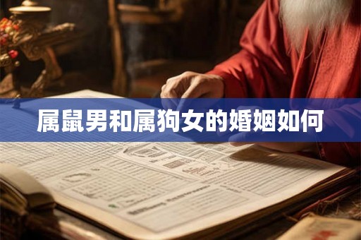 属鼠男和属狗女的婚姻如何 属鼠男和属狗女的婚姻如何