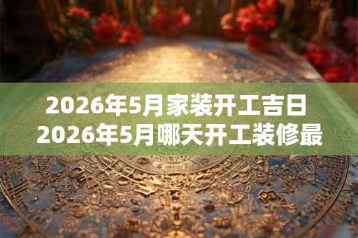 2026年5月家装开工吉日 2026年5月哪天开工装修最吉利