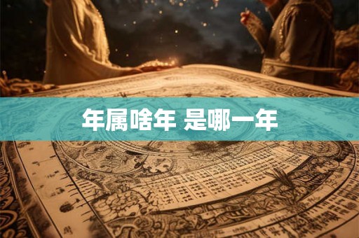 年属啥年 是哪一年