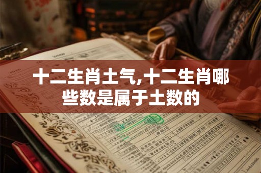 十二生肖土气,十二生肖哪些数是属于土数的