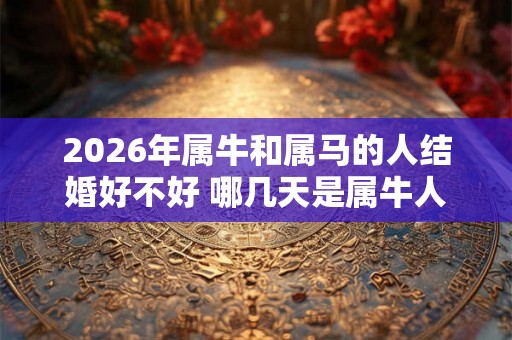 2026年属牛和属马的人结婚好不好 哪几天是属牛人的结婚吉日