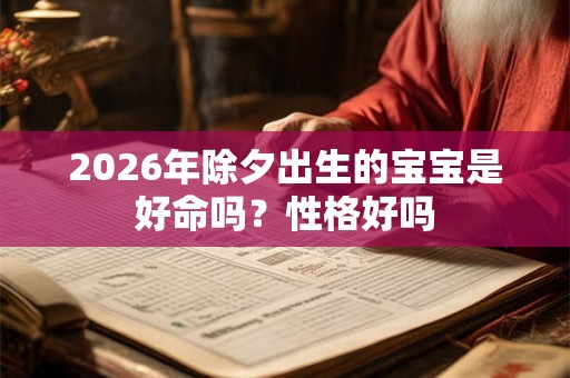 2026年除夕出生的宝宝是好命吗？性格好吗