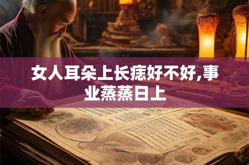 女人耳朵上长痣好不好,事业蒸蒸日上 女人耳朵上长痣好不好,事业蒸蒸日上
