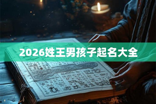 2026姓王男孩子起名大全