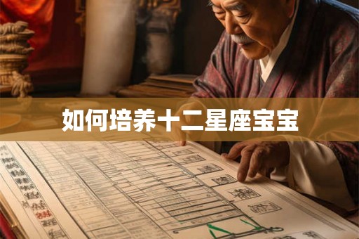 如何培养十二星座宝宝 如何培养十二星座宝宝