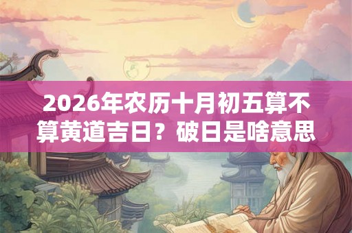 2026年农历十月初五算不算黄道吉日？破日是啥意思