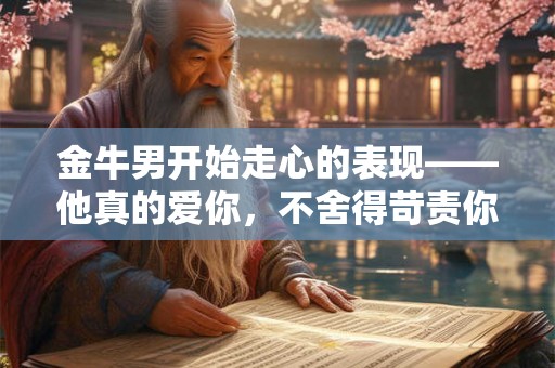 金牛男开始走心的表现——他真的爱你,不舍得苛责你 金牛男开始走心的表现——他真的爱你,不舍得苛责你