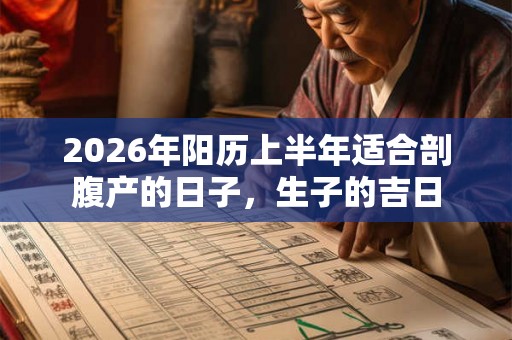 2026年阳历上半年适合剖腹产的日子,生子的吉日 2026年阳历上半年适合剖腹产的日子,生子的吉日