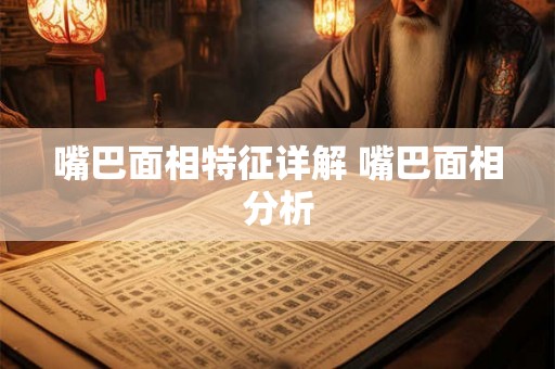 嘴巴面相特征详解 嘴巴面相分析