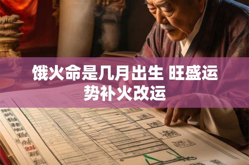 饿火命是几月出生 旺盛运势补火改运 饿火命是几月出生 旺盛运势补火改运