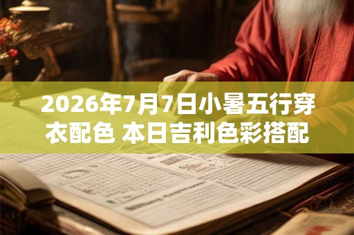2026年7月7日小暑五行穿衣配色 本日吉利色彩搭配