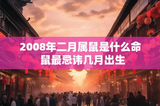 2008年二月属鼠是什么命  鼠最忌讳几月出生