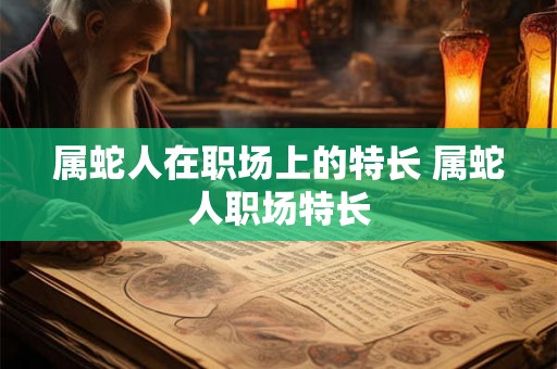 属蛇人在职场上的特长 属蛇人职场特长 属蛇人在职场上的特长 属蛇人职场特长