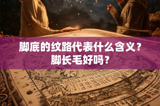 脚底的纹路代表什么含义？脚长毛好吗？