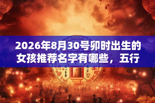2026年8月30号卯时出生的女孩推荐名字有哪些,五行属什么 2026年8月30号卯时出生的女孩推荐名字有哪些,五行属什么