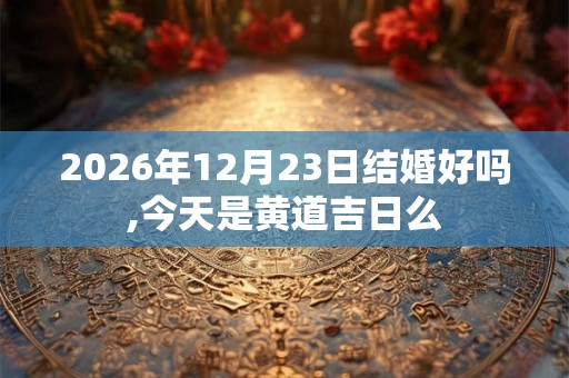 2026年12月23日结婚好吗,今天是黄道吉日么 2026年12月23日结婚好吗,今天是黄道吉日么