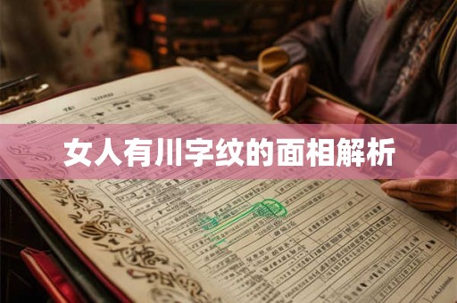 女人有川字纹的面相解析