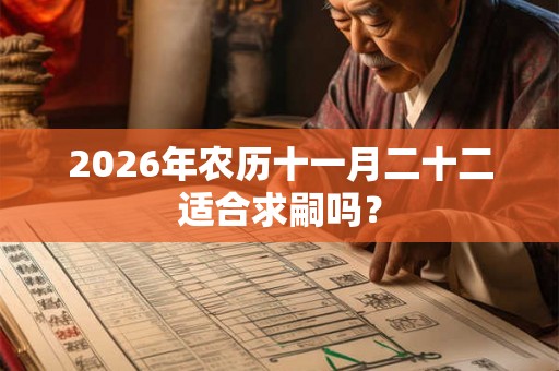 2026年农历十一月二十二适合求嗣吗？