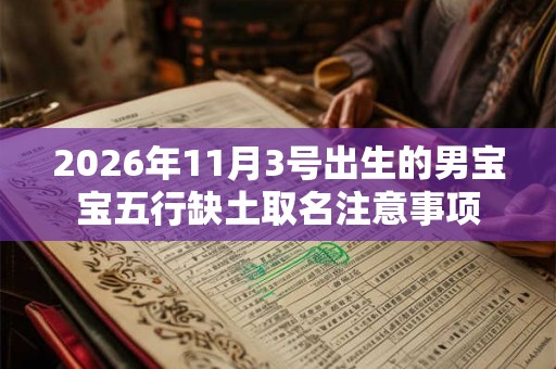 2026年11月3号出生的男宝宝五行缺土取名注意事项