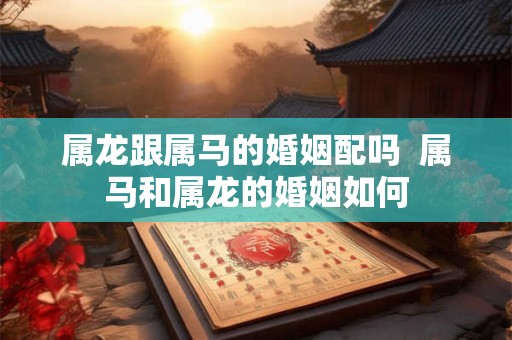 属龙跟属马的婚姻配吗 属马和属龙的婚姻如何 属龙跟属马的婚姻配吗 属马和属龙的婚姻如何