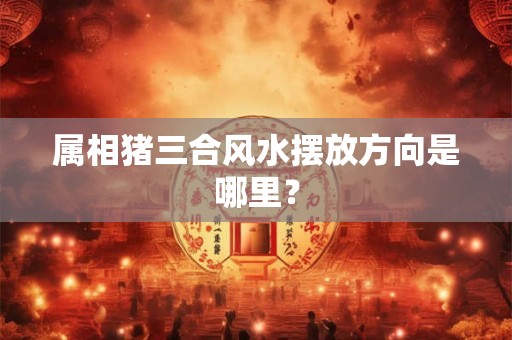 属相猪三合风水摆放方向是哪里? 属相猪三合风水摆放方向是哪里?