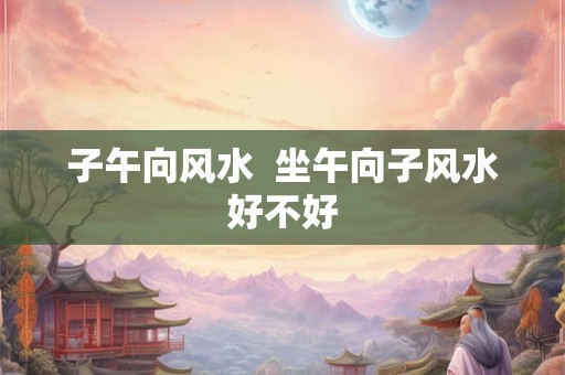 子午向风水 坐午向子风水好不好 子午向风水 坐午向子风水好不好