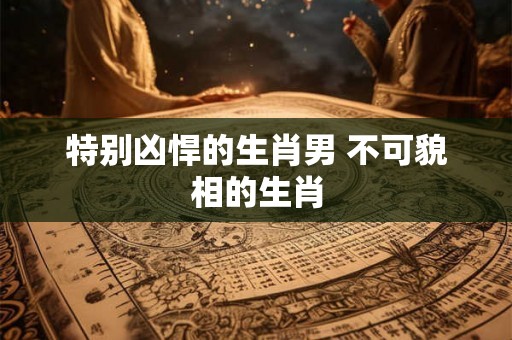特别凶悍的生肖男 不可貌相的生肖