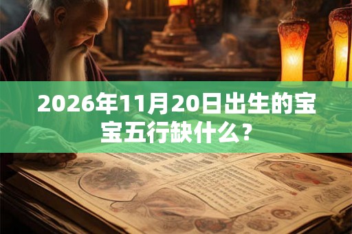 2026年11月20日出生的宝宝五行缺什么？