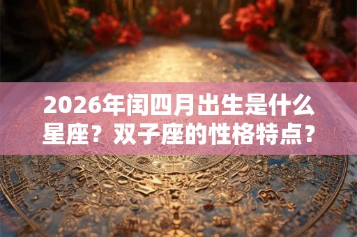 2026年闰四月出生是什么星座？双子座的性格特点？