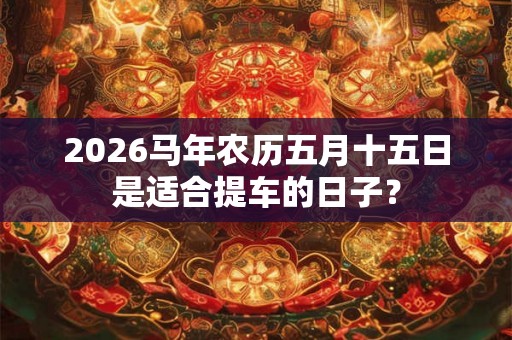2026马年农历五月十五日是适合提车的日子？
