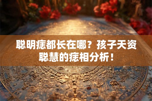 聪明痣都长在哪？孩子天资聪慧的痣相分析！