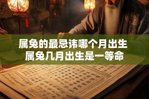属兔的最忌讳哪个月出生 属兔几月出生是一等命