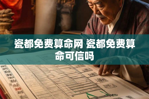 瓷都免费算命网 瓷都免费算命可信吗 瓷都免费算命网 瓷都免费算命可信吗