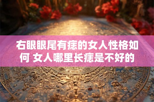 右眼眼尾有痣的女人性格如何 女人哪里长痣是不好的