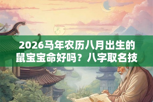 2026马年农历八月出生的鼠宝宝命好吗？八字取名技巧分享
