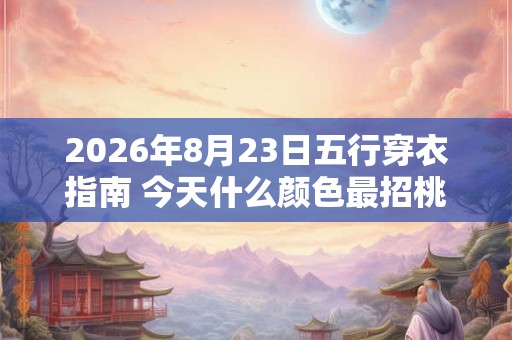 2026年8月23日五行穿衣指南 今天什么颜色最招桃花