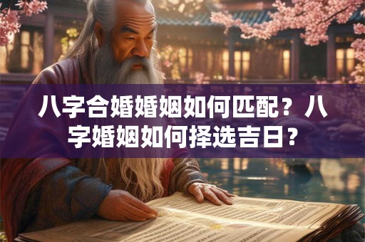 八字合婚婚姻如何匹配?八字婚姻如何择选吉日? 八字合婚婚姻如何匹配?八字婚姻如何择选吉日?