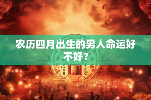 农历四月出生的男人命运好不好？